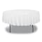 Tablemate Round Table Cover, Plastic, 84", White, PK6 84WH - alternate 3